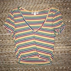 Striped crop top